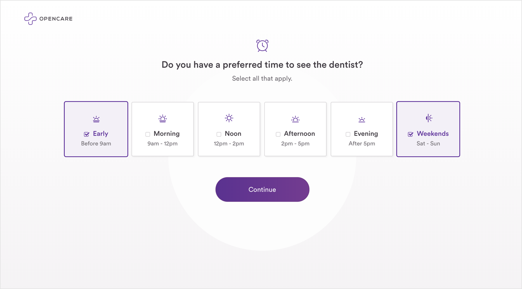 I love OpenCare's simple UI.