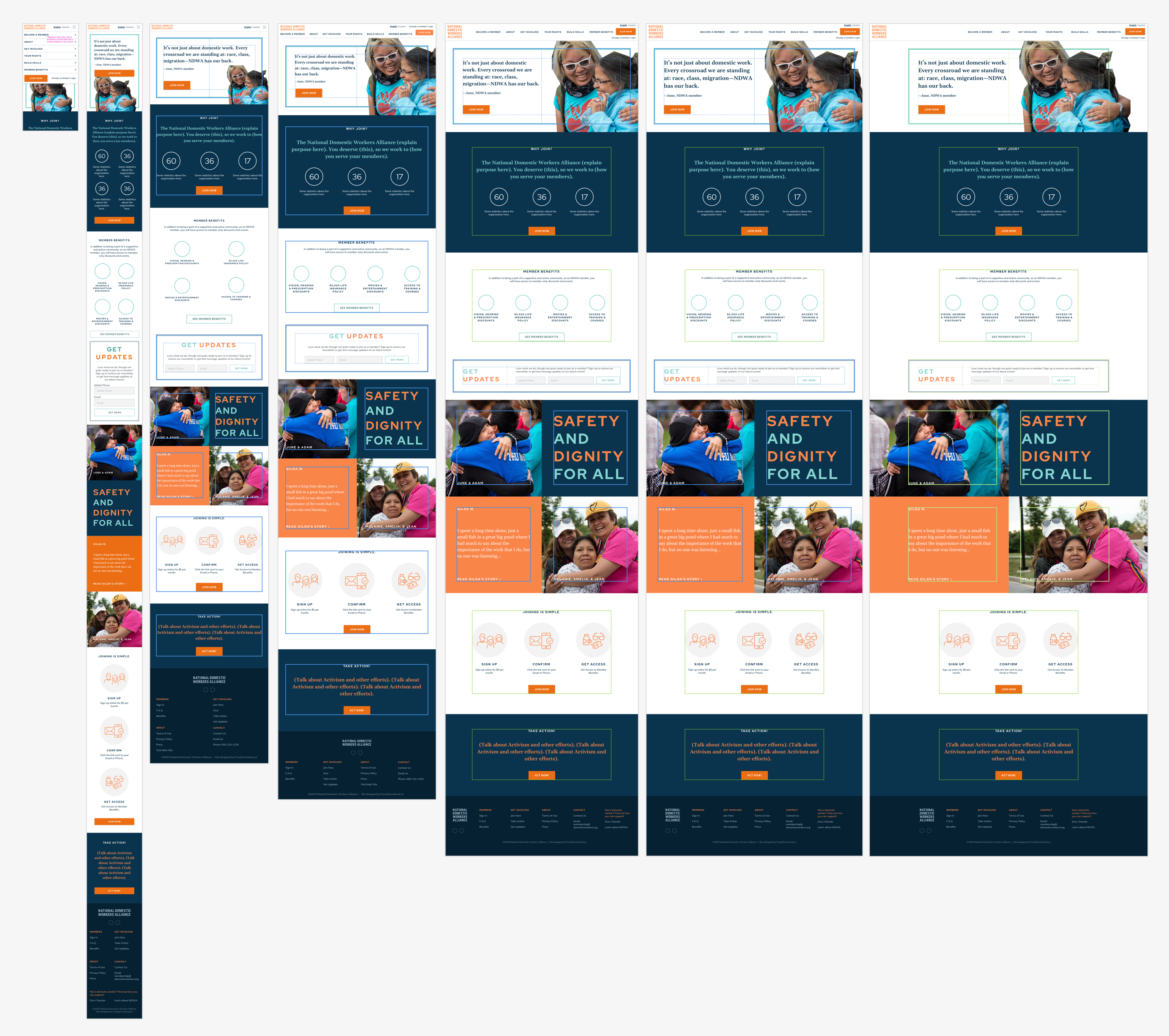 Margins and padding marked for the developer.